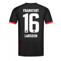 Dres Eintracht Frankfurt Hugo Larsson #16 Preč 2024-25 Krátky Rukáv